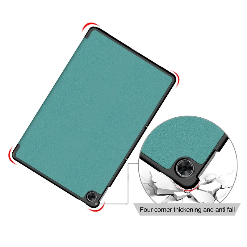 Tablet Case For Realme Pad Mini 10.4 inch PU Leather Tri-Folding Stand Magnetic Protective Cover