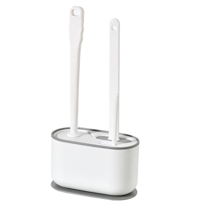 

Хит, Набор держателей для туалетных щеток XD с длинной ручкой, 3 в 1, для уборки дома в ванной комнате, без мертвых углов