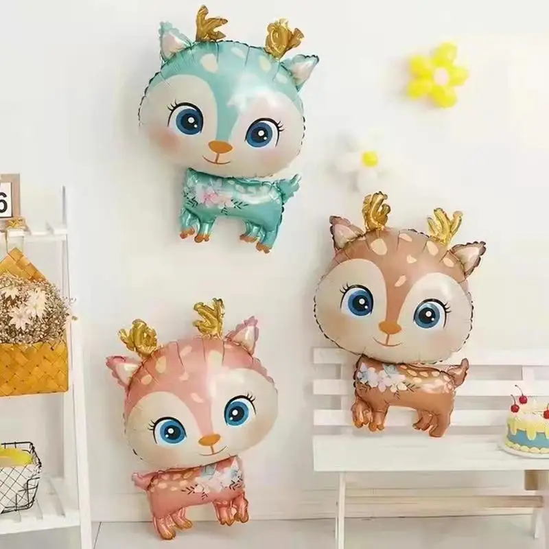 

Jungle Deer Balloons Safari Birthday Sika Deer Balloons Kids Birthday Decoration Wildlife Balloons Party Decoration Accessories