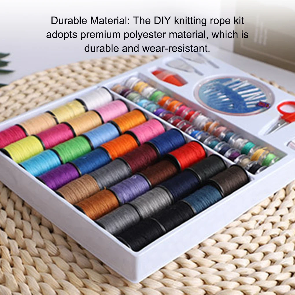 64 Sewing Threads Multi-function Tool Kit Machine Hand Needle Household Supplies for Quilting Stitching DIY Crafting