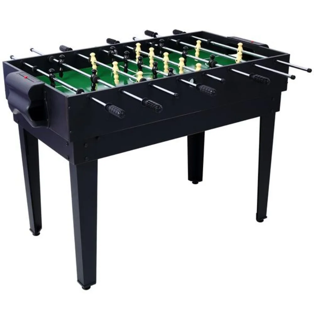 5-in-1 Multi-Game Table-Billiards, Push Hockey, Foosball, Ping Pong, and Basketball black/blue