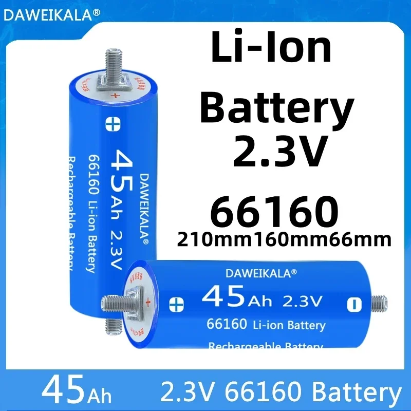 

New 66140 lithium rechargeable battery, 1-piece LTO battery, 2.3 V, 45AH, 10C, discharge battery, solar+free shipping