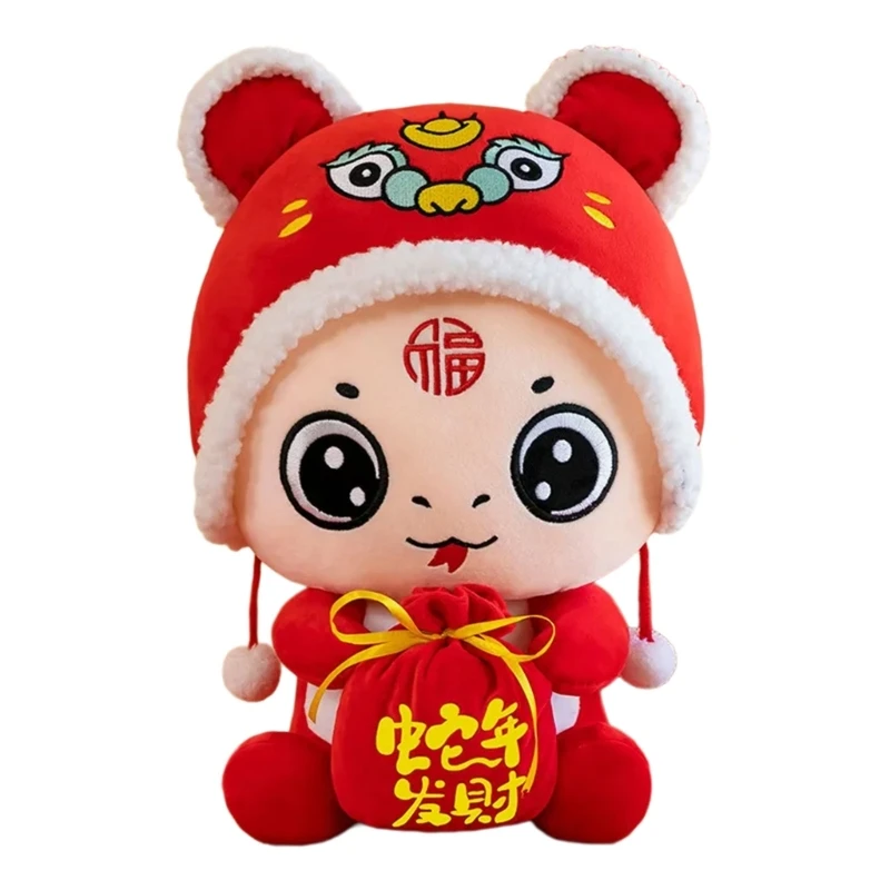 thumbnail image 1 of 2025 Snake Toy Chinese New Year Cartoon Stuffed Animals for New Year Mascots, 1 of 5