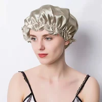 Luxury Pure Silk Hair Bonnets For Sleeping 19 Momme Mulberry Silk Turbans Sleep Cap Silk Headwrap Night Cap For Women Hair Care 2