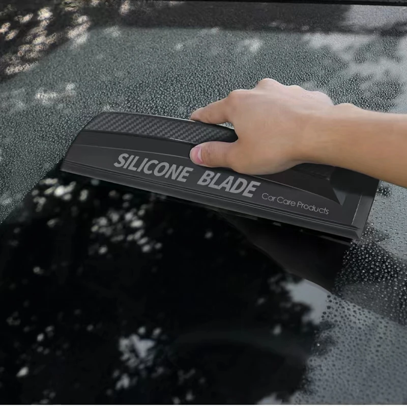 Car Wrapping Tools Non-Scratch Soft Silicone Handy Squeegee Water Window Wiper Drying Blade Clean Scraping Film Scraper