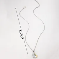 Collier chien câlin pour fille, mignon, deux tons, mode femmes et pendentif pour animaux de compagnie, accessoires bijoux 6