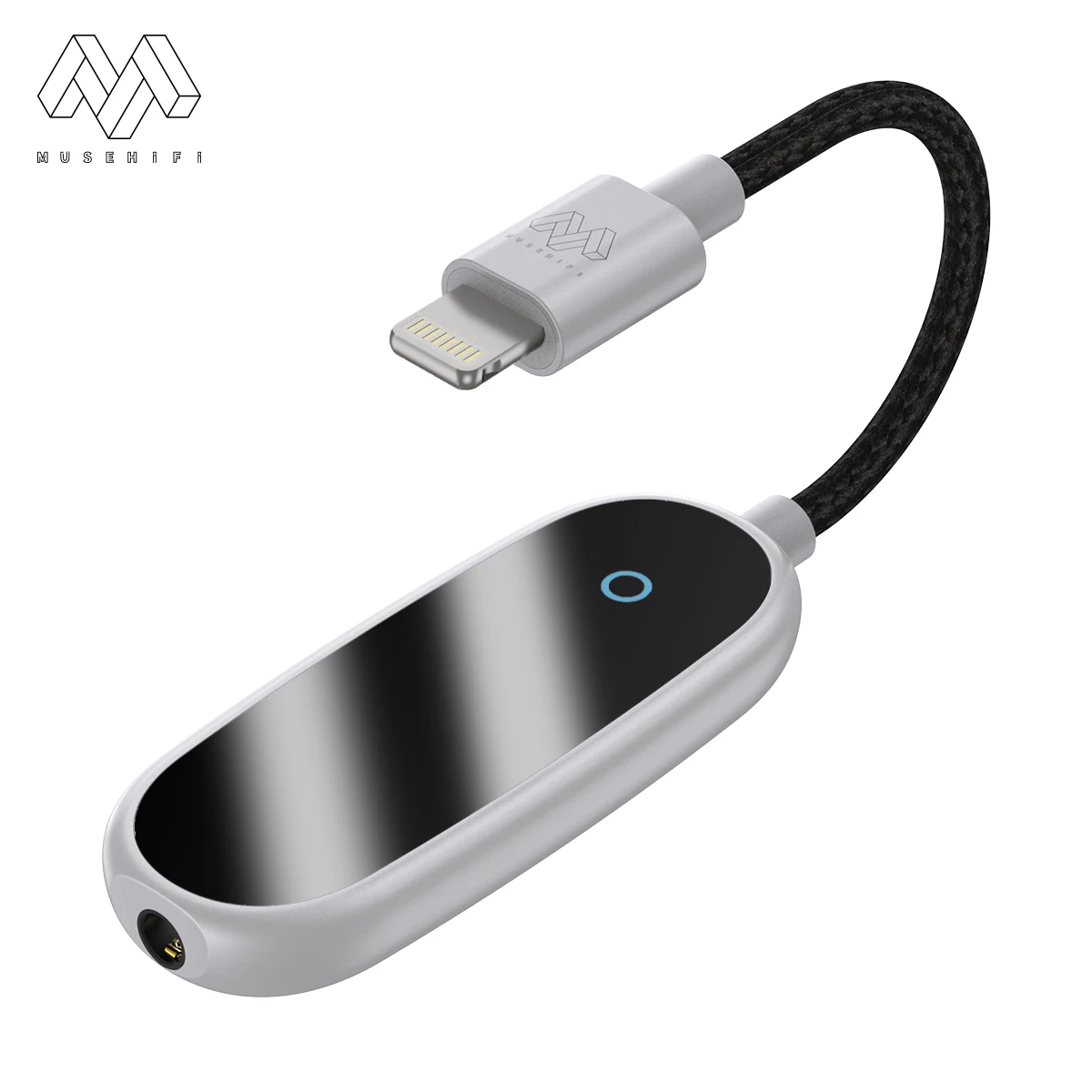 

MUSEHIFI M1 Smart Dac Type-C and light-ning to 3.5mm Headphone Adapter Bes3001/ C100 DAC Chip Supports Native 32-bit 384kHz