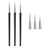 3pcs/Set Acrylic French Stripe Nail Art Line Painting Pen 3D Tips Manicure Slim Line Drawing Pen UV Gel Brushes Painting Tools 5