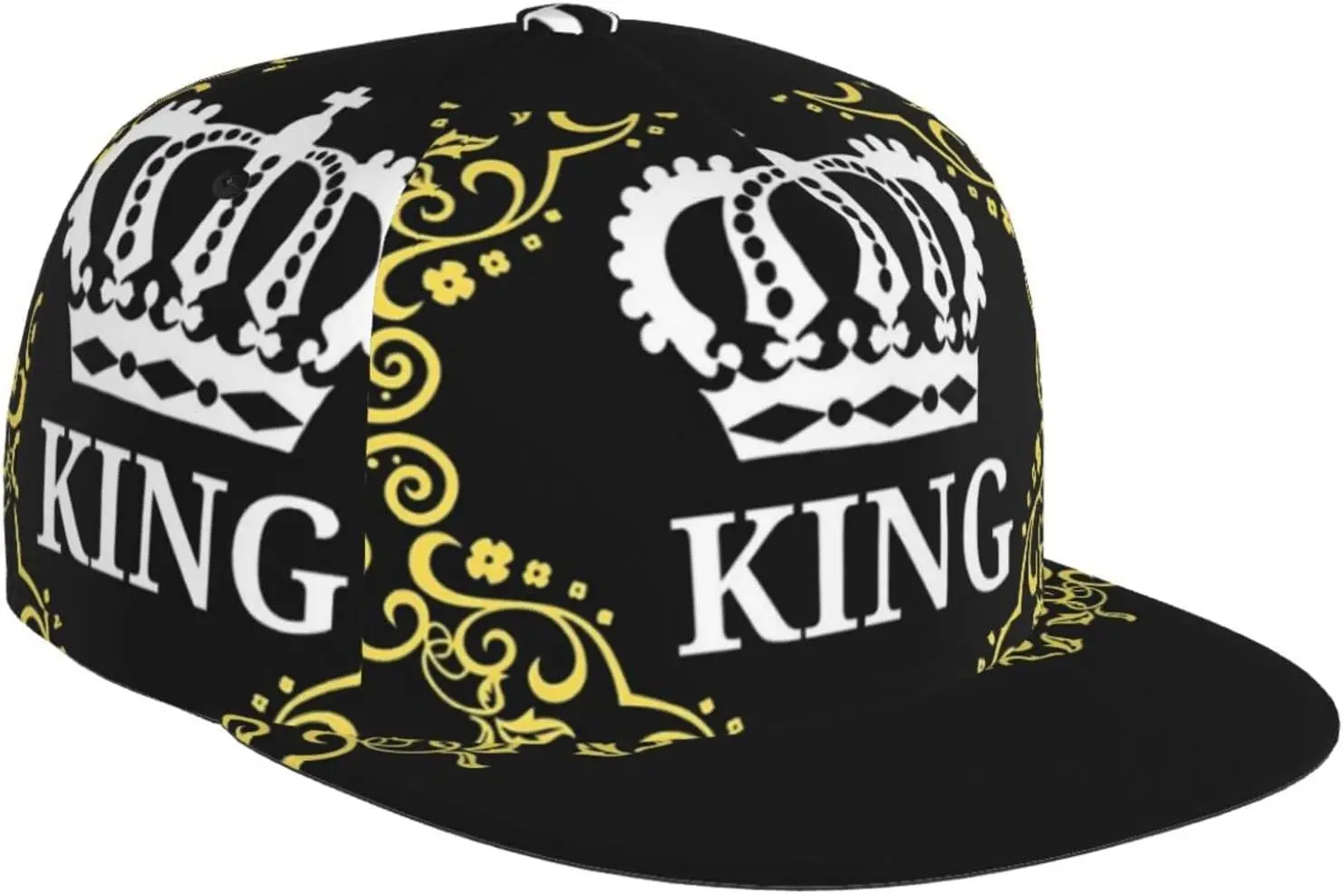 

King Queen Hats Matching Snapbacks Hip Hop Hats Couples Snapback Caps Adjustable Baseball Cap for Men Women