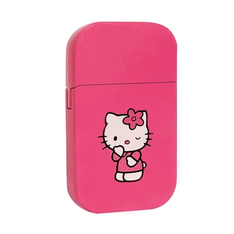 Mini Kawaii Cute Lighter for Ladies Windproof Pink Flame Cigarette Lighter Refillable Butane Gas Lighters Smoking Accessories 6