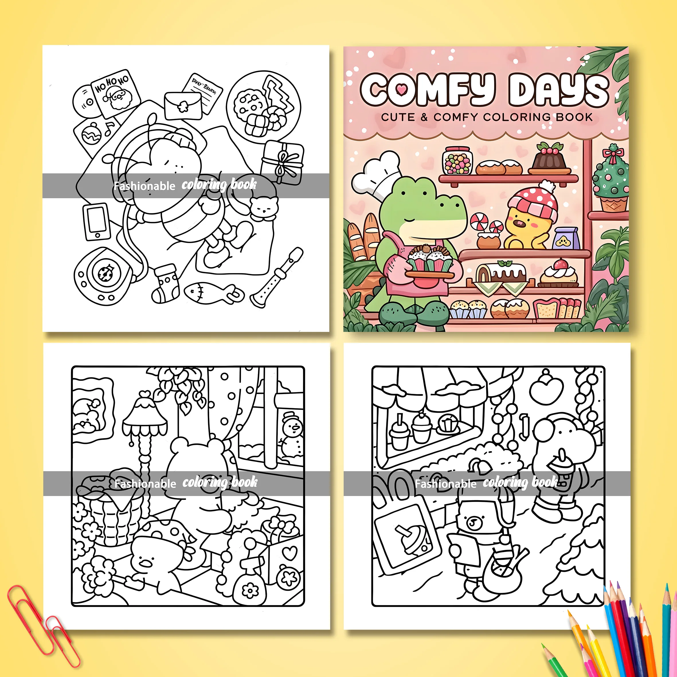 COMFY DAYS Bold-easy Patterns Coloring Book for Adults Horror Drawing Book Perfect Gift for Party and Birthday 4