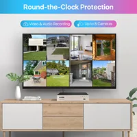 ZOSI 8CH 1080P система видеонаблюдения с искусственным интеллектом обнаружения транспортных средств 5MP Lite H.265 + DVR 2MP купольные камеры наблюдения — изображение 4