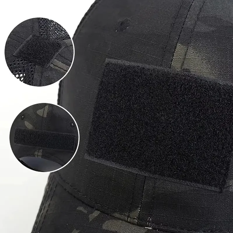 Outdoor Camouflage Sports Caps for Men Woman Adult Mesh Adjustable Golf Cycling Running Fishing Hunting Hiking Basketball Hats
