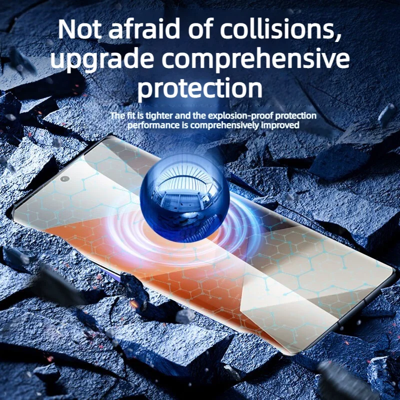 Premium One-Click Dust-Free Tempered Glass HD Screen Protector - Available as Single or Double Pack