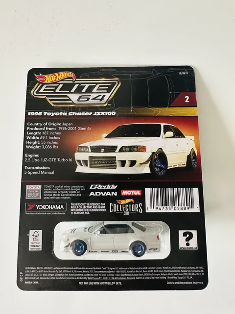 Hotwheels ホットウィール　エリート　チェイサー 2022 Hot Wheels HWC ELITE 64 1996 TOYOTA CHASER JZX100