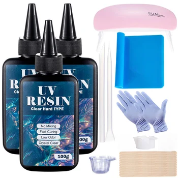 Clear UV Resin Kit Hard Type 1