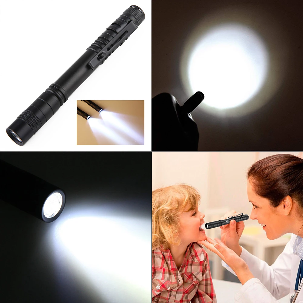 Led Flashlight Pen Doctor LED Flashlight Mini 13cm Portable White Light Dentist Nurse Torch Camping Hiking Adventure Out Flashlights
