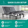 Queen Adjustable Bed Frame with Support Foot Incline, Back Massage Bed with Wireless Remote Ergonomic Zero-Gravity Smart Bed 4
