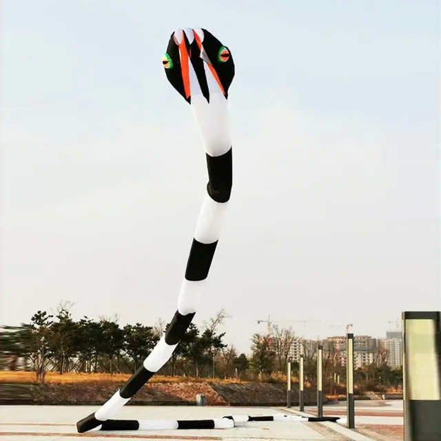 Livraison gratuite 55m Grand cerf-volant serpent pour adultes Cerf-volant  professionnel Soft Kite volant Cerfs-volants Cerf-volant gonflable Show  Énorme cerf-volant Oiseau