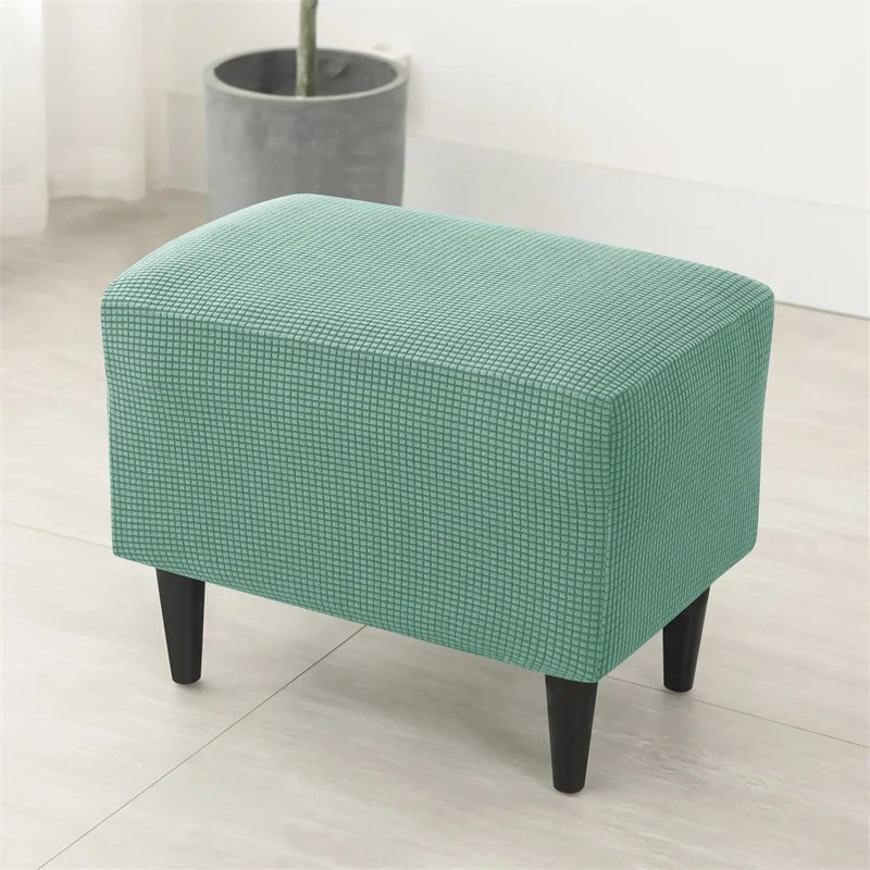 Polar Fleece Wing Chair Slipcover Set with Non-Slip Cushion and Ottoman Cover
