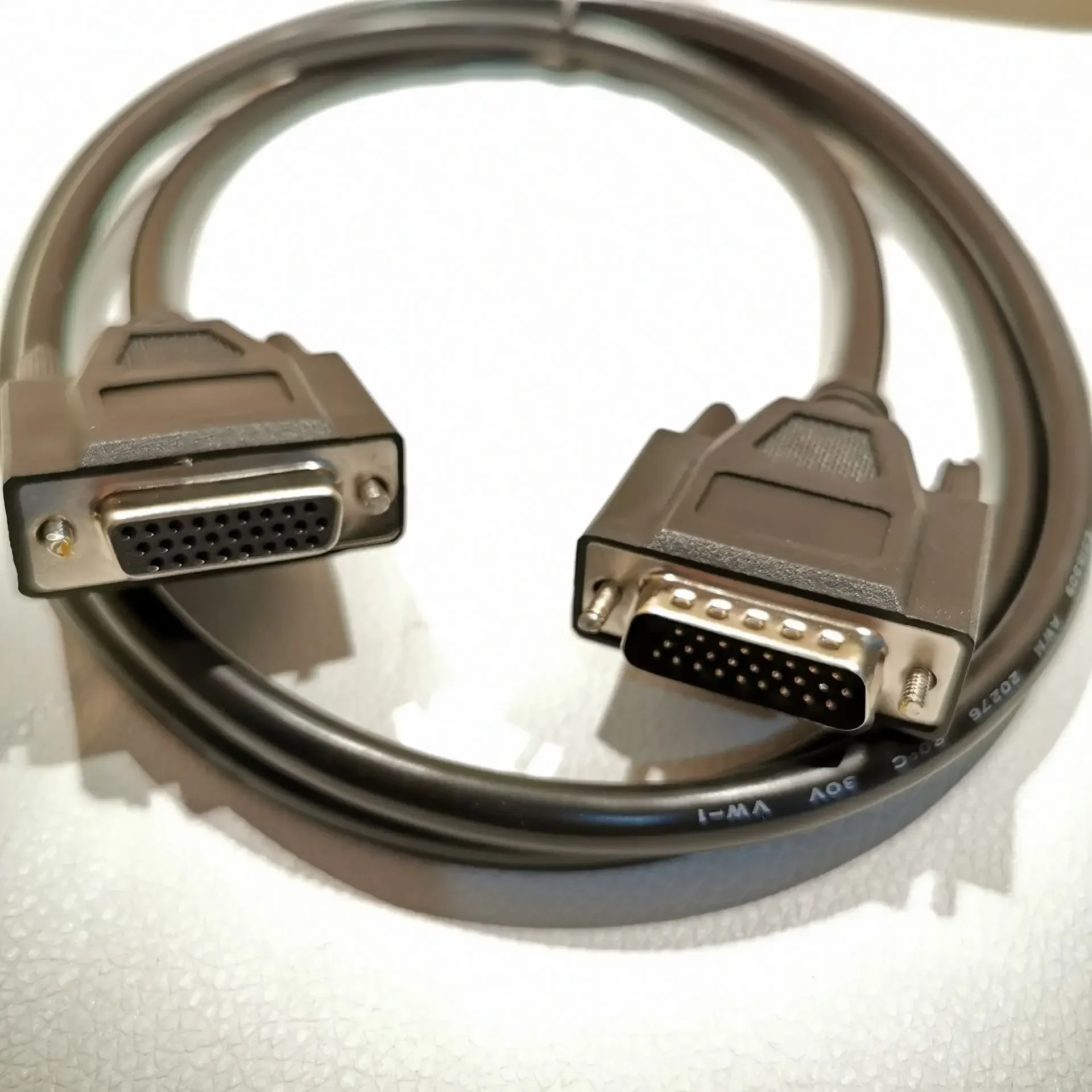 DB26 Male to Female Adapter Data Cable HDB26 26Pin Extension Wire Black 50cm/1.5M