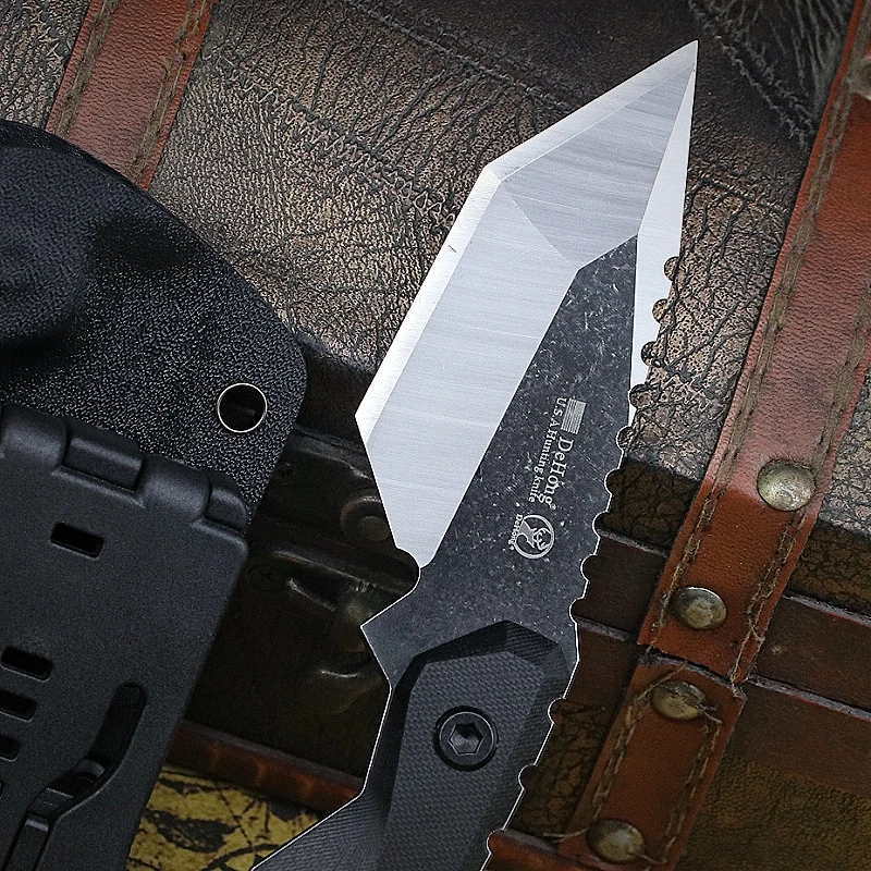 U.s.a dehong SA-24-1 dc53スチール屋外ハンティングナイフシャープ  