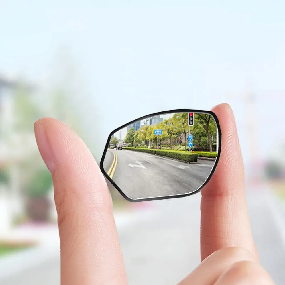 2pcs Universal Waterproof Rotatable Rearview Mirror Wide-angle Rearview Mirror Auxiliary Convex Mirrors Car Exterior Accessorie