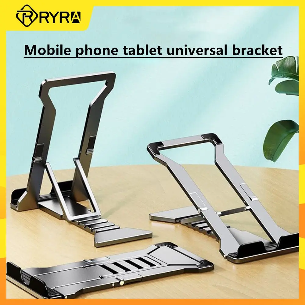 

RYRA Foldable Portable Plastic Cellphone Stand Multi-Angle Adjustable Mobile Phone Holder Desktop Phone Tablet Universal Bracket
