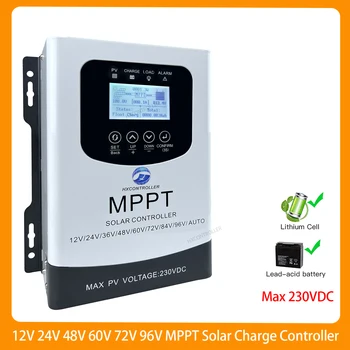 60A -100A MPPT 230VDC Solar Charge Controller Solar Panel Regulator Support RS485 Monitor For 12V 24V 48V 60V72V 96V Bazil Stock