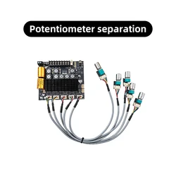 Dual Subwoofer Bluetooth Amplifier Board - 440W Total Power for Home and Car Audio Systems (Style B)