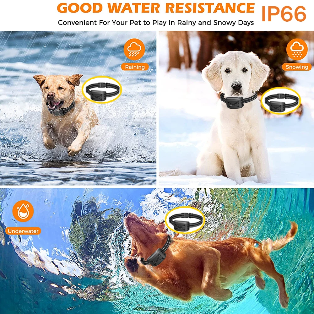 Pet Dog Electric Fence System Rechargeable Waterproof Receiver Adjustable Dog Training Collar Electric Fence Containment System
