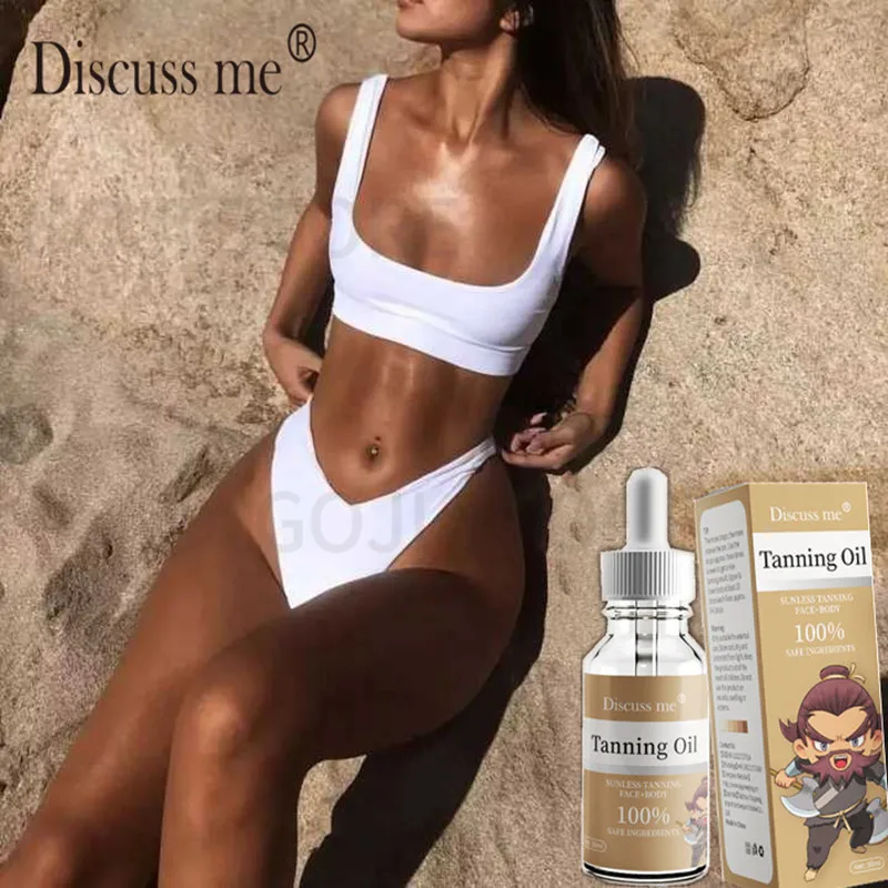 

2pcs Discuss ME Sunless Selbst Tanning Lotion Bronze Schnell Färbung Gesicht Körper Natürliche Tan Creme 30ml
