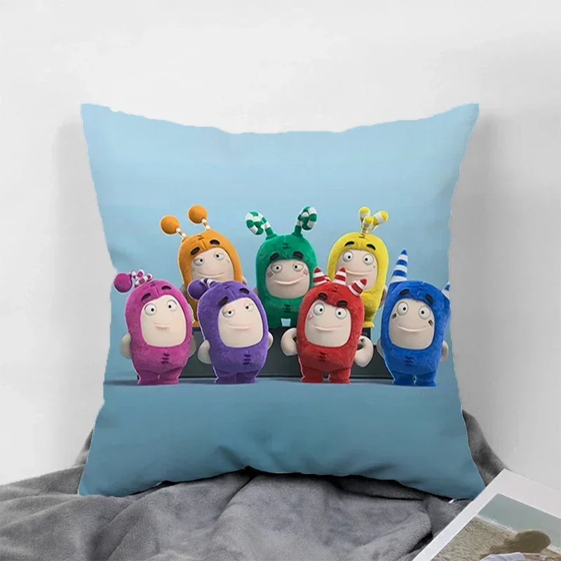 Description Picture 6 of itemHome Decor Oddbods Pillow Cases for Bed Pillowcase 45*45 Couch Pillows Decoration Living Room Twin Size Bedding Car Sofa Cover