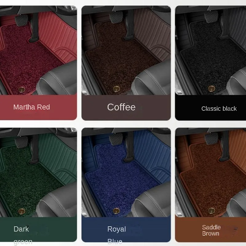 QTIPY Tapis De Sol De Voiture Pour Volvo V50 V40 C30 XC90 XC60 S80 S60 S40 V70 V60 XC40 Ensemble Complet De Tapis De Voiture Étanche Tapis Sol Voiture (Couleur : Black-Beige