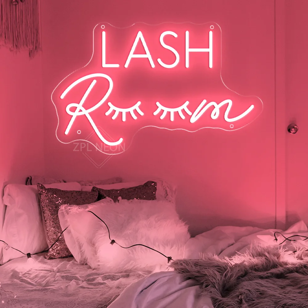 Lash Studio Neon Sign Lashes Room Decor LED Neon Light Business