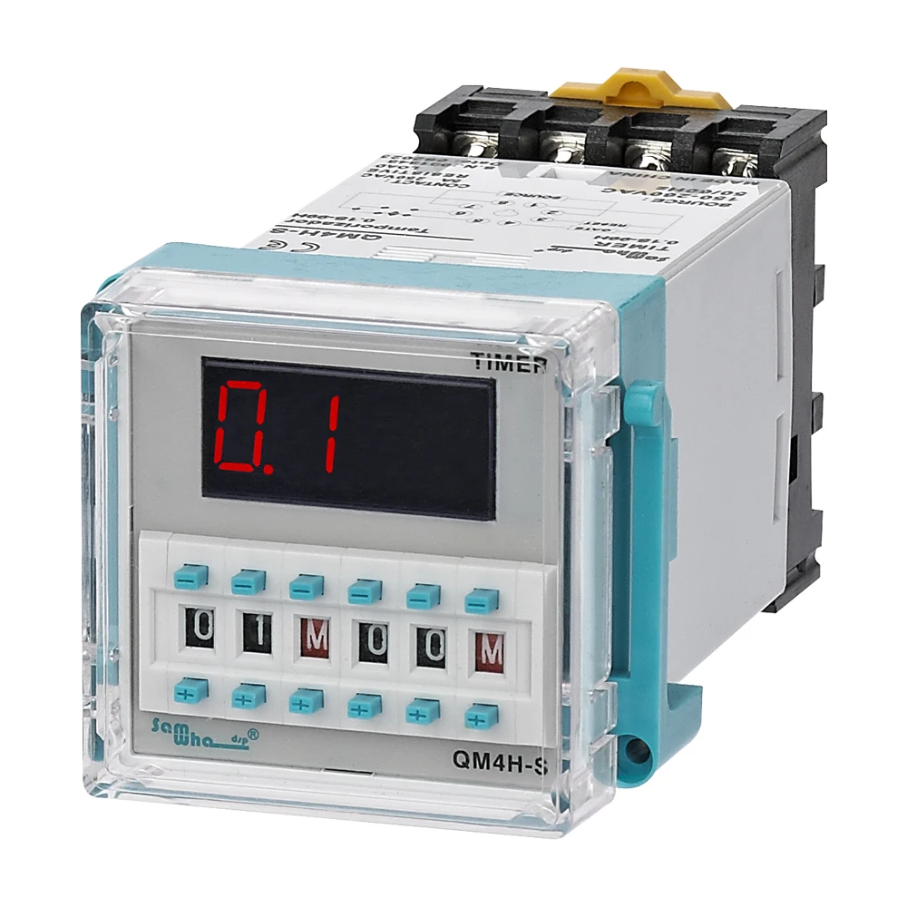 Samwha-relé Horário Digital com Soquete Qm4h Dh48s