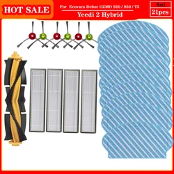 For Ecovacs Debot OZMO 920 / 950 / T5 / Yeedi 2 Hybrid Replacement Main Side Brush Water Tank Filter Mop Vacuum Cleaner Part