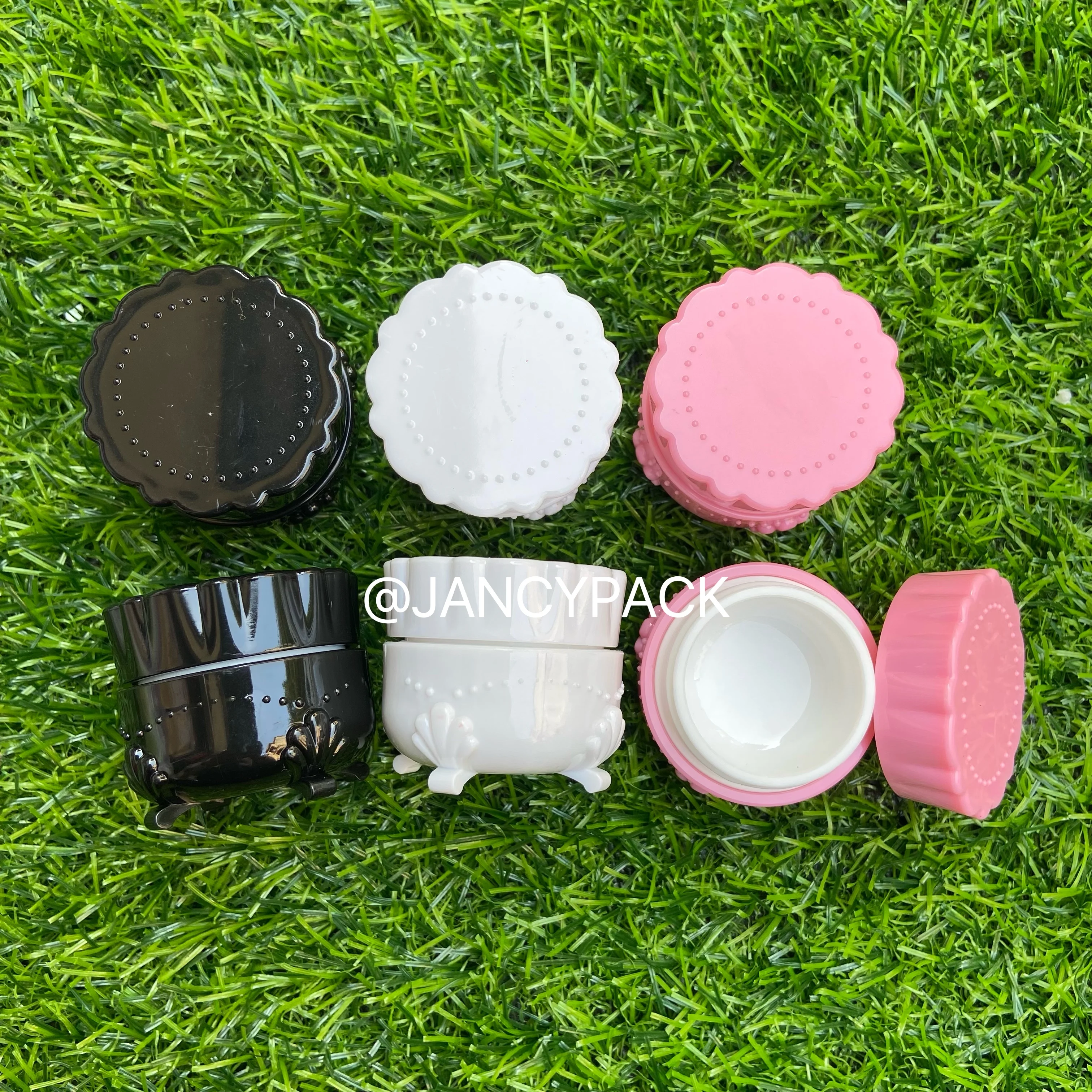 

Empty Cosmetic Jar Makeup Container 5g Round Refillable Bottles Face Cream Eyeshadow Gel Suncreen Perfume Travel Plastic Pots