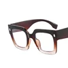 Rice Nails Big Frame Clear Lens Glasses Oversize Square Myopia Nerd Spectacles Degree -0.5 -1.0 -2.0 -3.0 -4.0 to -6.0 5
