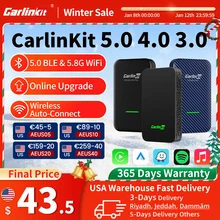 CarlinKit 5.0 4.0 3.0 Apple CarPlay Wireless Dongle Activator For Audi Porshe Benz VW Volvo Toyota IOS16 Plug &Play MP4 MP5 Play