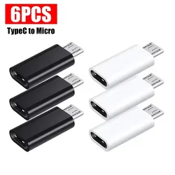 Compact Micro USB to Type - C Adapter Connector (6PCS - SET 2)