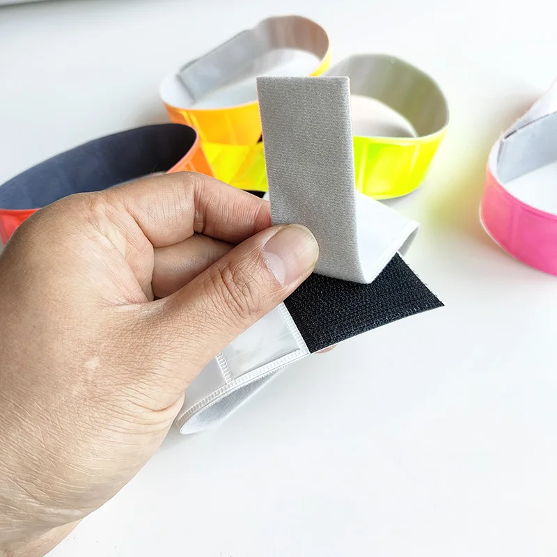 Reflective Wristband Strips Safety Armband Bands Leg Strap 2Pcs 38cm for Cycling Running Night Walking reflective tape reflective waistbands wristbands