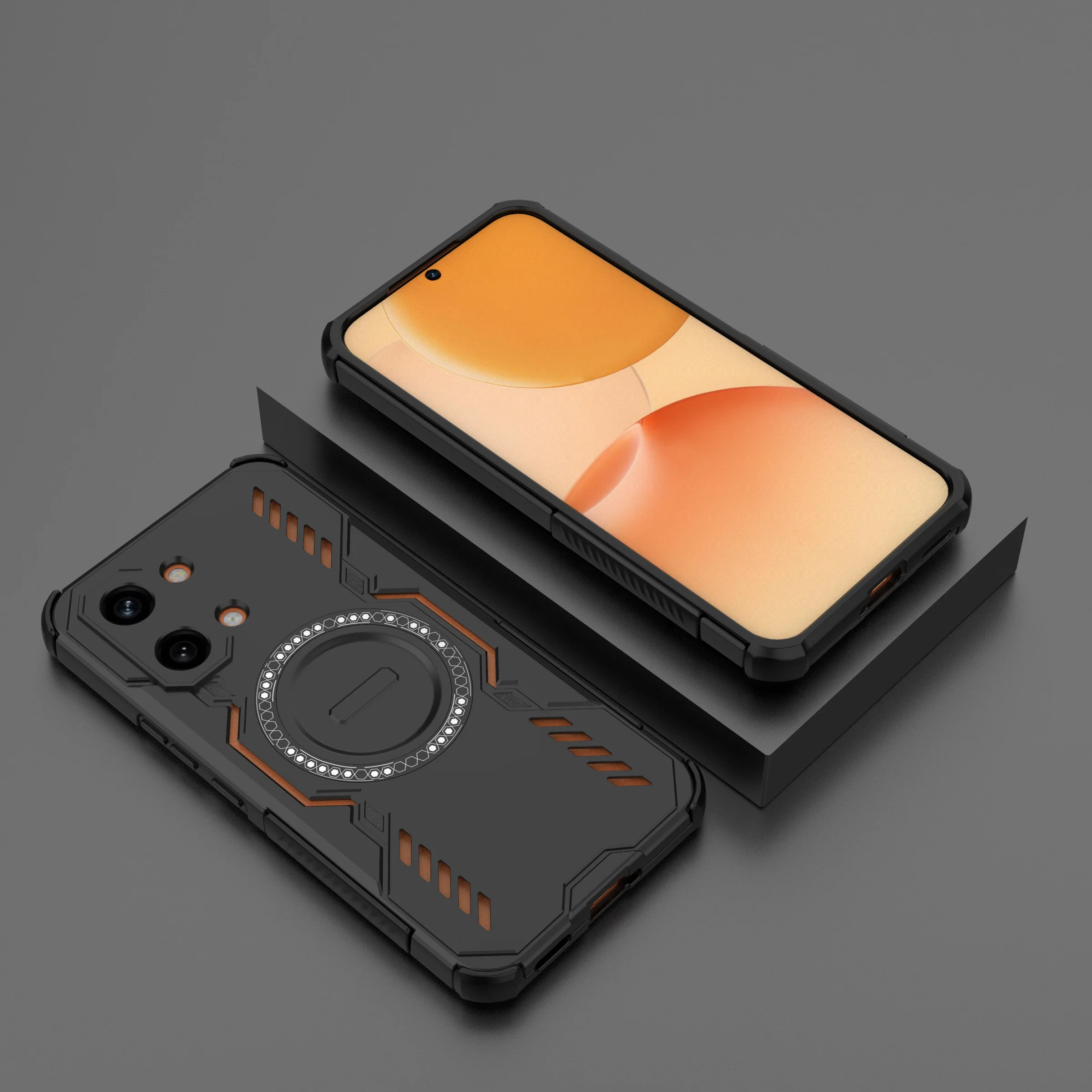 Enhanced Shockproof Heat Dissipation Magnetic Case - Matte PC TPU Cover