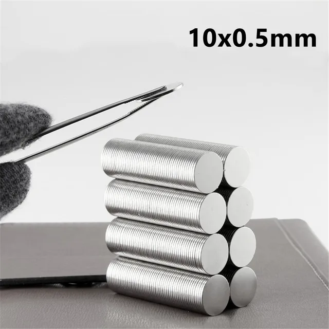 20~1000pcs 10 0.5 mm Thin Neodymium Magnet: Small but Powerful