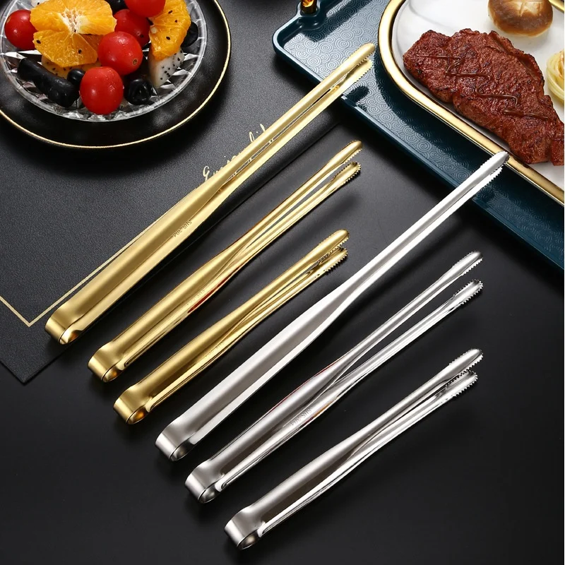 Stainless Steel Barbecue Clip Grill Tongs Food Grade Grippers