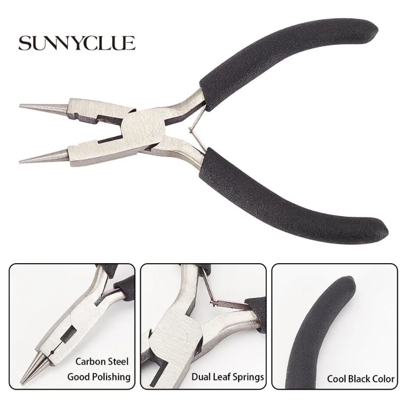 Wholesale SUNNYCLUE Carbon Steel Jewelry Pliers for Jewelry Making Supplies  