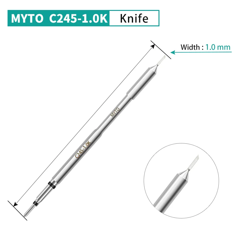 MYTO New C245-1.0K/034/036/041/064/102/107/710/766/795/797/935 Welding Head C245 Series Soldering Iron Tips for J BC T245 soldering iron station