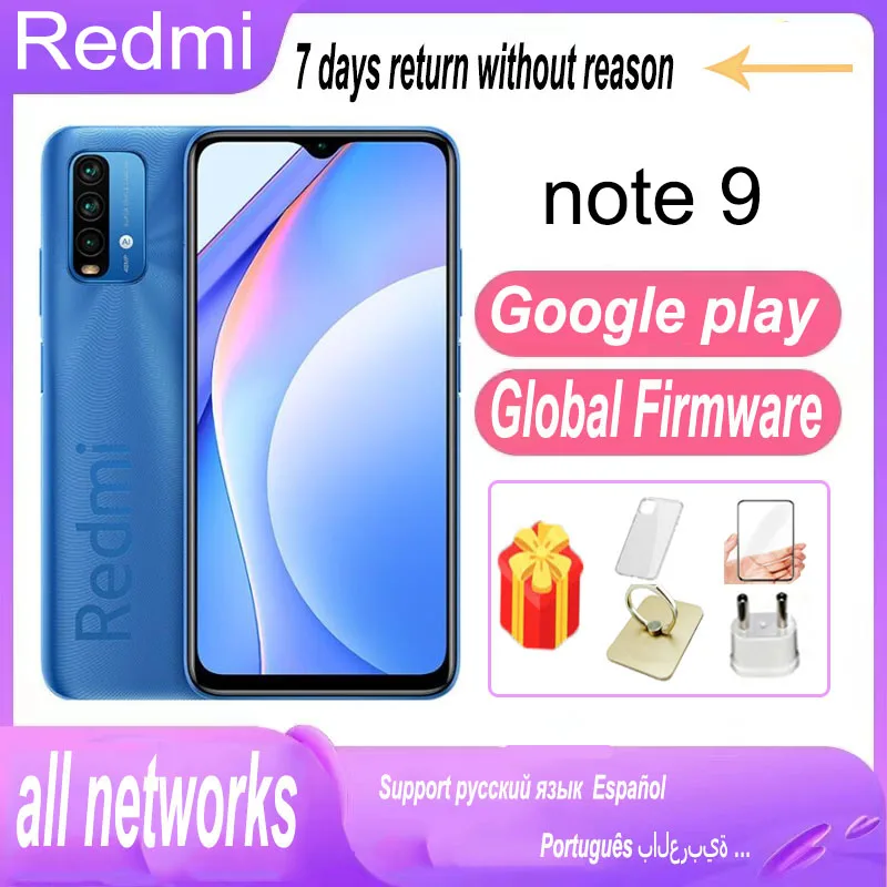 

Global rom Cellphone Original Xiaomi Redmi Note 9 4G /Redmi 9T Smartphone , Mobile Phone Helio G85 Octa Core 6000mAh