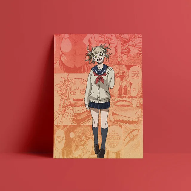 Himiko Toga Anime Wall Art Canvas Poster - Modern Nordic Living Room Decor