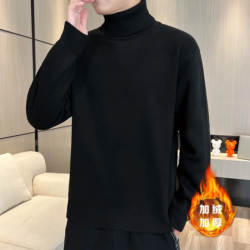 Sweaters men 2023 Winter new style mens thick warm sweater men youth O-neck sweaters autumn Men\'s wool pullovers size M-5XL